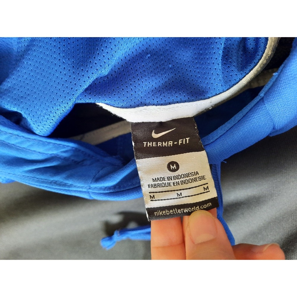Nike Elite Therma-Fit Elite Mens Medium Duke Blue Fleece Lined Drawstring Hoody View 6